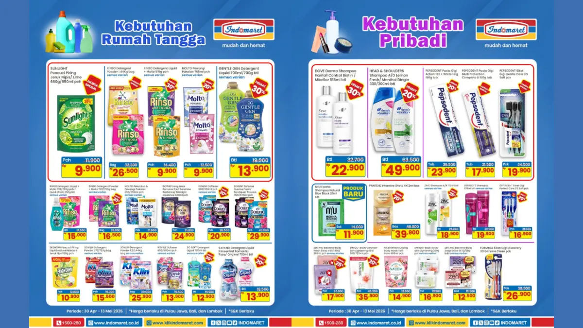 Promo JSM Indomaret 8-10 Mei 2026, Cek Diskon Produk Favorit