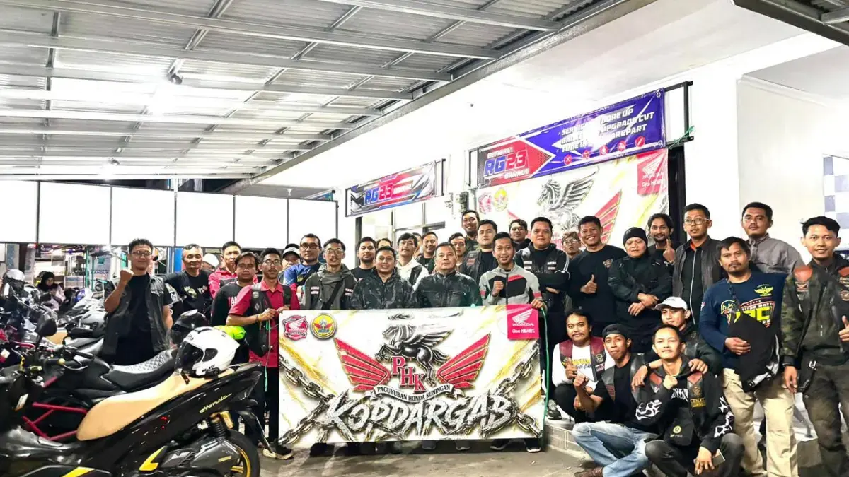Kuatkan Semangat Persaudaraan, Paguyuban Honda Kuningan Gelar Kopdar Gabungan phk