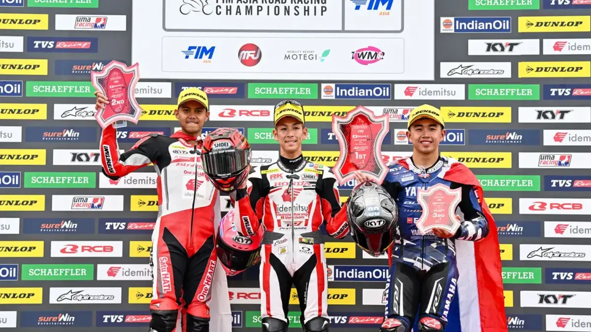 CBR Series Melesat Kencang, AHRT Borong Tiga Podium ARRC Motegi Rilis Honda