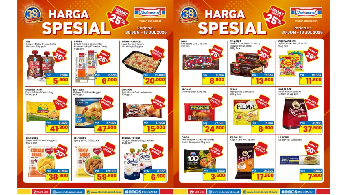 Daftar Promo Indomaret 20-26 Juli 2026, Belanja Lebih Murah Pekan Ini Daftar Promo Indomaret 20-26 Juli 2026, Belanja Lebih Murah Pekan Ini