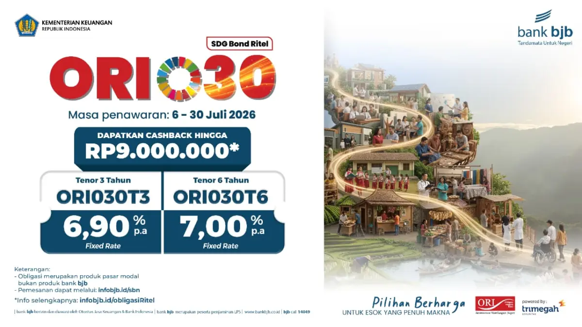 Dorong Budaya Investasi, bank bjb Tawarkan Kemudahan Berinvestasi Melalui ORI030 Dorong Budaya Investasi, bank bjb Tawarkan Kemudahan Berinvestasi Melalui ORI030
