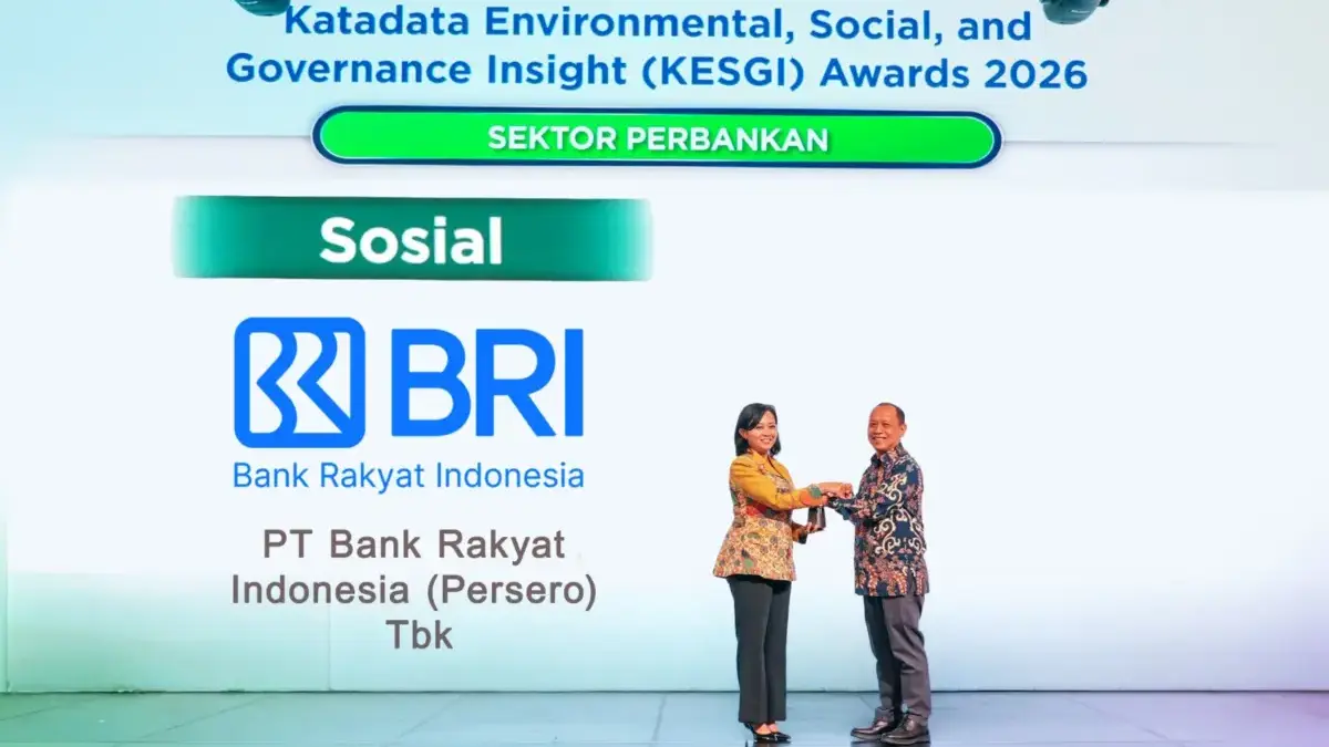 Dari Inklusi ke Pemberdayaan, Kinerja Sosial BRI Raih Pengakuan di Katadata ESG Insight Award 2026 Kesgi